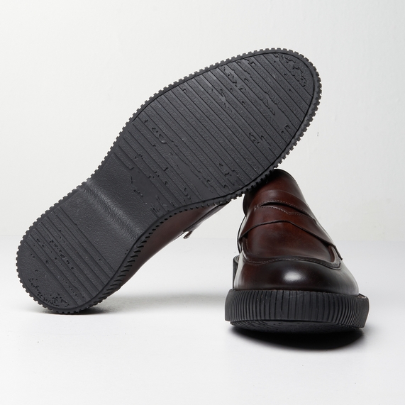 MOCASSIM MASCULINO LOAFER MARROM PADRÃO