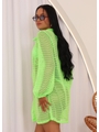 SAÍDA DE PRAIA CAMISA NO ARRASTÃO VERDE NEON COLEÇÃO NEON 3103 - 2