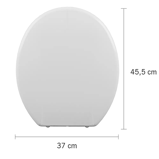 ASSENTO SANITÁRIO OVAL ALMOFADADO SLIM ASTRA  TAJ/AS BR1