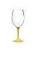 Taça Boccati Gala 560ml (haste amarela translúcida)