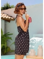 SAÍDA DE PRAIA VESTIDO AURA NA SEDINHA PRETO COLEÇÃO PÉTIT POÁ - 2