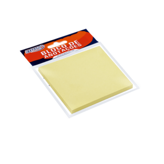 BLOCO ANOTACOES SMART NOTES 50F - 76X76 - BA7651 - AMARELO PASTEL - UN - BRW