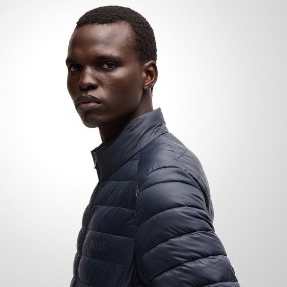 JAQUETA HUGO BOSS MASCULINA REPELENTE A ÁGUA MARINHO