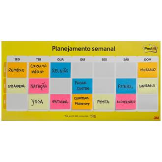 CALENDARIO SEMANAL POST-IT C/2BL - UN - 3M