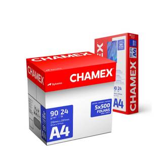 PAPEL CHAMEX 90G 500FLS - A4 - CX 5 - CHAMEX
