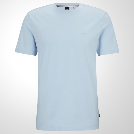 CAMISETA MASCULINA REGULAR FIT THOMPSON 01 AZUL BOSS