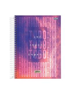 CADERNO UNIV CAPA DURA 1X1 80FLS - BELIEVE - PCT 4 - JANDAIA