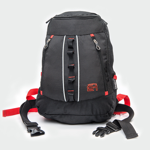 MOCHILA CRAMPON 21 TRILHAS E RUMOS PRETO/PONTILHADO