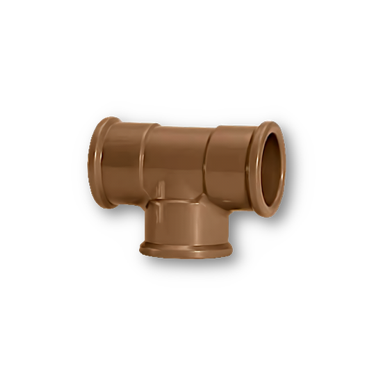 TE PVC SOLDAVEL COM REDUÇÃO AMANCO 50MM x 25