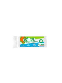 SACO DE LIXO BRILHUS 8L ROLO C/40 - BT2079 - BRANCO - UN - BETTANIN