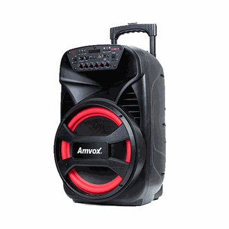 CAIXA DE SOM BT 480W PORTATIL - ACA 480 - PRETO - UN - AMVOX