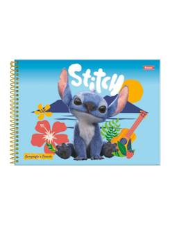 CADERNO DESENHO CAPA DURA 80FLS - 3370851 - STITCH - UN - FORONI