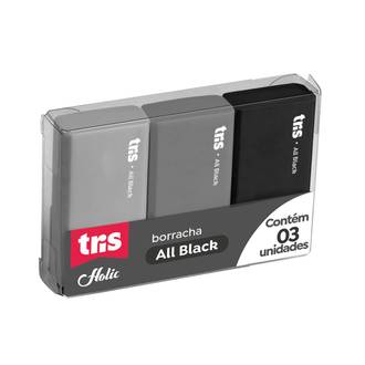 BORRACHA HOLIC ALL BLACK 910653 - CX 18 - TRIS