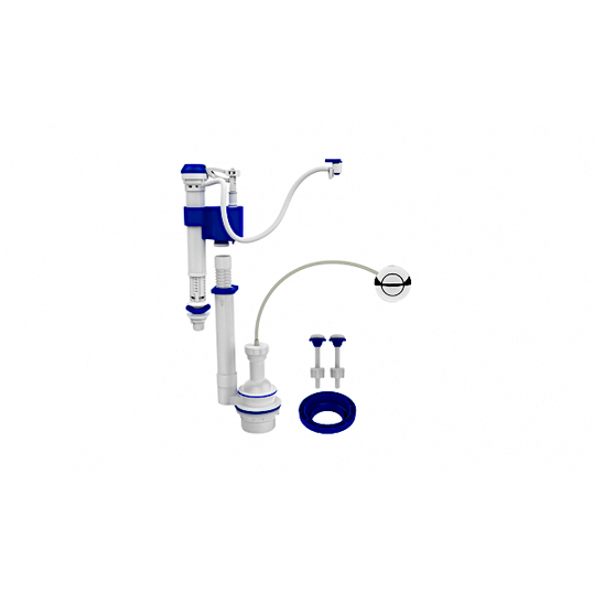 KIT COMPLETO PARA CAIXAS ACOPLADAS BLUKIT COM ACIONADOR PNEUMÁTICO