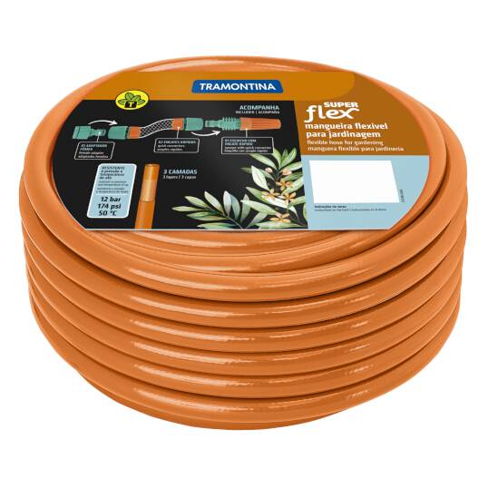 MANGUEIRA DE JARDIM TRAMONTINA COM ENGATES ROLO 25 M 79212 - LAR.S.FLEX