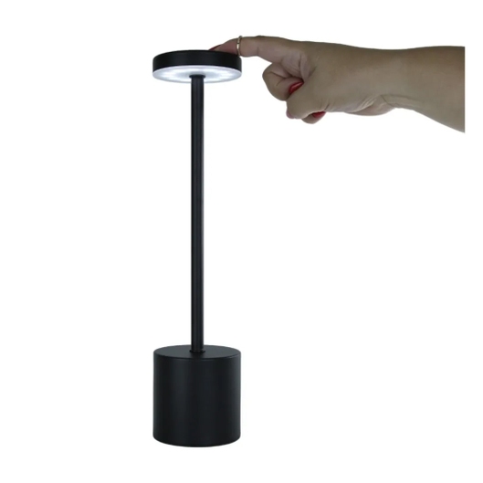 LUMINÁRIA RECARREGÁVEL TABLE LIGHT 40LUMENS NAUTIKA PRETO
