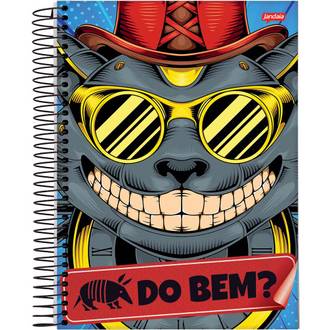 CADERNO UNIV CAPA DURA 10X1 160FLS - INSANO - UN - JANDAIA