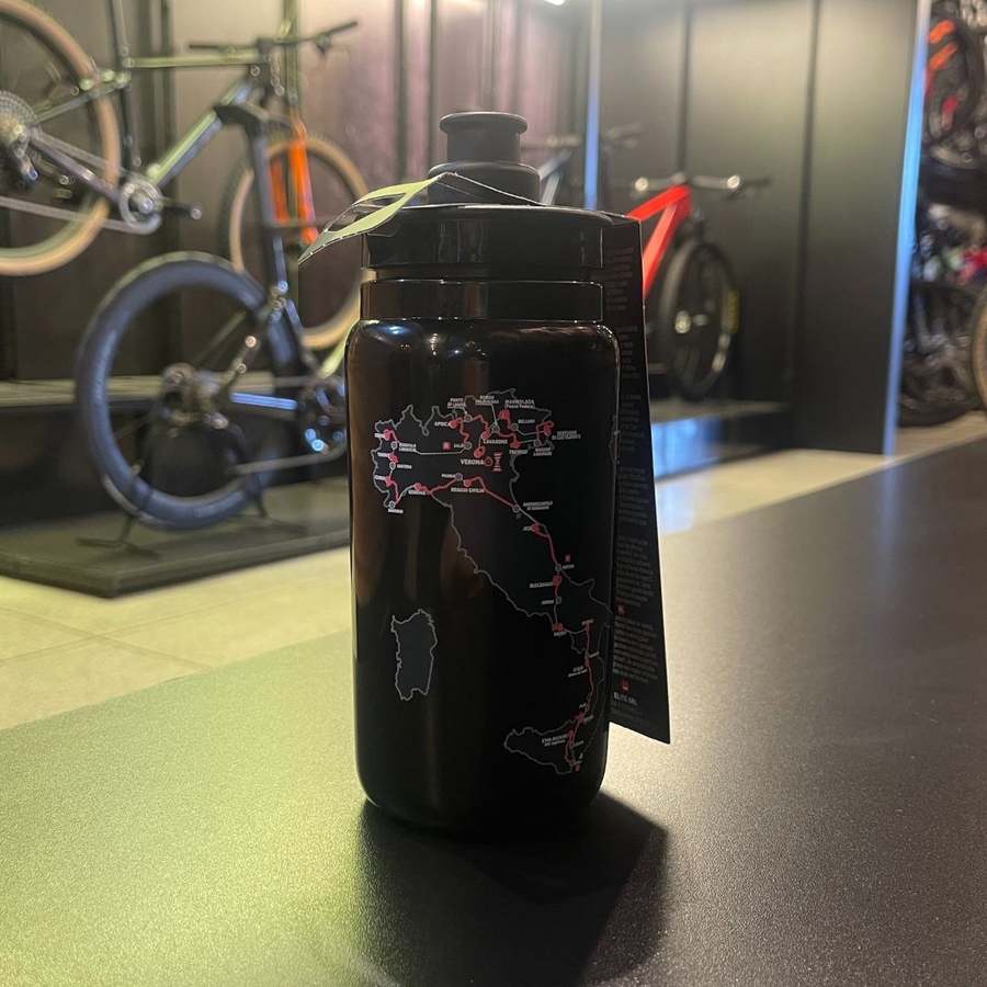 Garrafa Elite Fly Giro D'Italia 550ml Preta