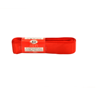 FITA CETIM Nº 5 22MMX10M  - VERMELHO - UN - KIT