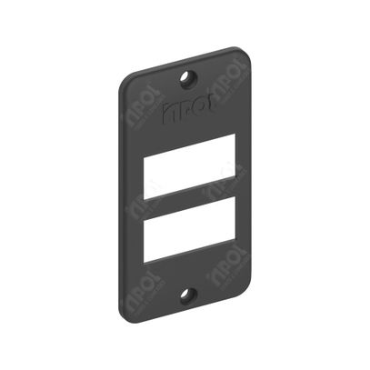 CONDULETE PLACA P/2 TECLA SEPARADA 3/4 PRETO INPOL