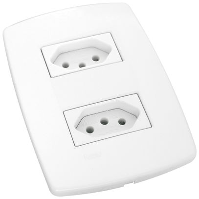 PEROLA TOMADA DUPLA NBR 10A 117 RADIAL
