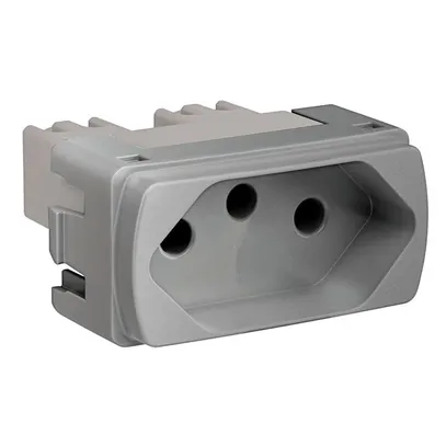 MILUZ MOD TOMADA NBR 10A  ALUM S3B70342