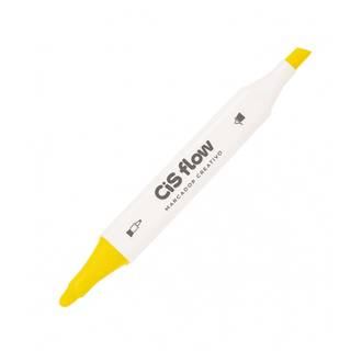 MARCADOR ARTISTICO PONTA DUPLA PERMANENTE - N20 - 5.7788 - AMARELO - UN - CIS