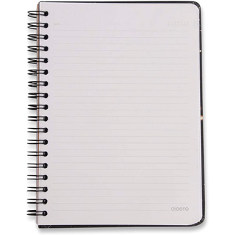 CADERNO ESPIRAL CAPA DURA POLE 80FLS / AROMAS / OFF WHITE - UN - CICERO
