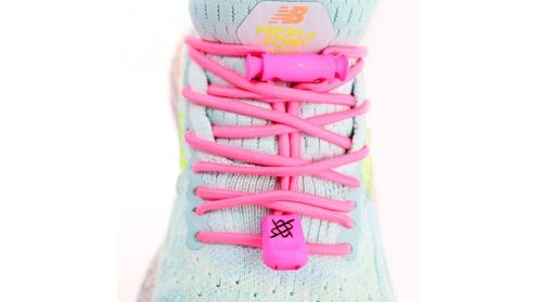 CADARÇO ELÁSTICO HUPI LACES ROSA NEON  hover