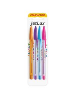 CANETA JET LUX C/4 1,0MM - UN - COMPACTOR