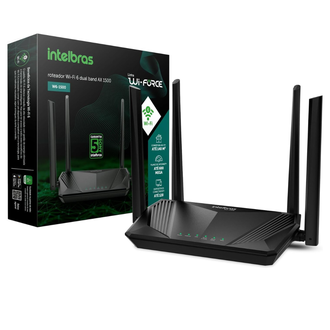 ROTEADOR WIRELESS W6-1500 GIGA - PRETO - UN - INTELBRAS