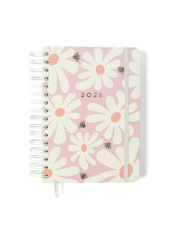 AGENDA ESPIRAL MELISSA A5 - PLANNER PINK BLOOMY - UN - CICERO