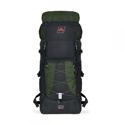 MOCHILA CRAMPON 60 TRILHAS E RUMOS PRETO/VERDE