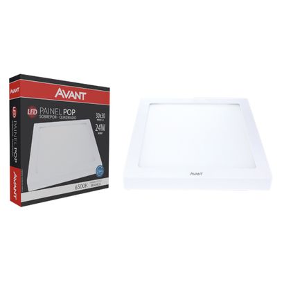 PAINEL LED SOB QUAD 12W 6500K 720lm 17cm AVANT