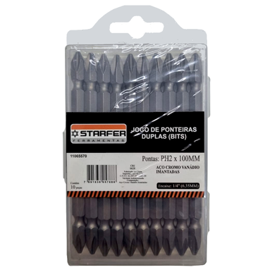 KIT BITS PHILIPS DUPLO STARFER PONTAS PH2 x 100MM