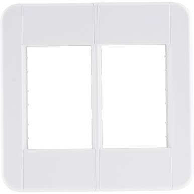 PLACA TRAMONTINA LINHA TABLET 4X4 6 POSTOS HORIZONTAIS  BRANCO