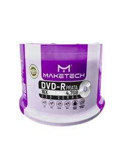DVD-R GRAVAVEL 4.7GB 120MIN VEL.16X C/50 - 550602 - UN - MAKETECH