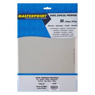PAPEL DIPLOMATA A4 120G 20FL LISO/OFFSET - 302070079 - ROSA - UN - MASTERPRINT