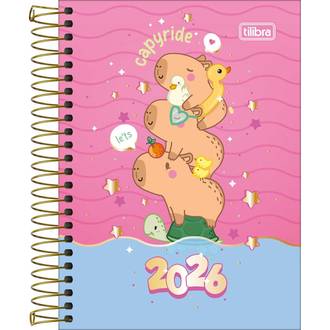 AGENDA ESPIRAL CAPYCLUB M3 - DIARIA - 393843 - PCT 4 - TILIBRA