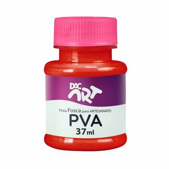 TINTA PVA FOSCA 37ML  - VERMELHO FOGO - CX 12 - DAC