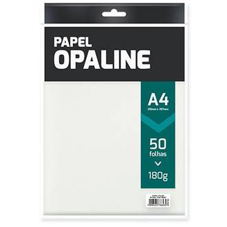 PAPEL DIPLOMATA A4 180G 50FL OPALINE - 25021 - BRANCO - UN - USAPEL