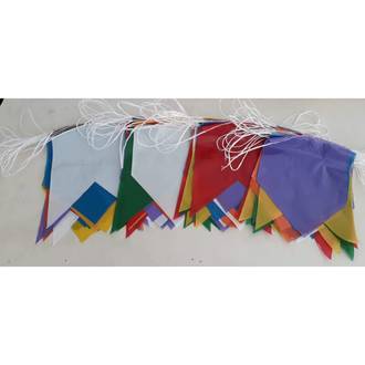 BANDEIROLA TRADICIONAL PEQUENA COLORIDA - 10M - P00006 - 15X14 - UN - TRAPEZZIO