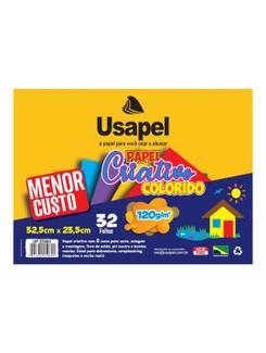 PAPEL CRIATIVO 8 CORES - 32FL - 25060 - UN - USAPEL