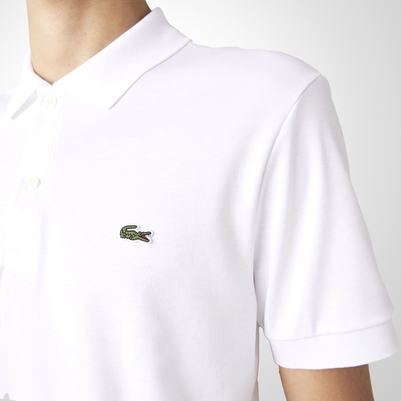 POLO MASCULINA REGULAR BRANCA LACOSTE