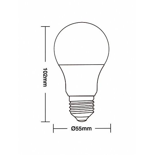LÂMPADA LED COMPACTA TASCHIBRA LUZ AMARELA 3000K TKL 30 - 4,9W BIVOLT