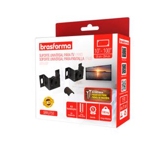 SUPORTE P/ TV FIXO UNIVERSAL 10" A 100" - SBRU750 - UN - BRASFORMA