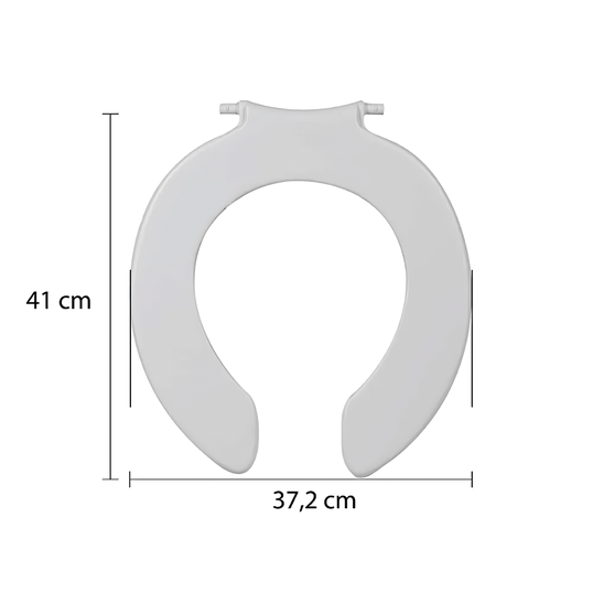 ASSENTO SANITÁRIO ANATÔMICO MICO OVAL COM ABERTURA FRONTAL ASTRA TPU BR1