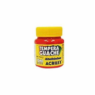 TINTA GUACHE 15ML  - VERMELHO FOGO - CX 12 - ACRILEX