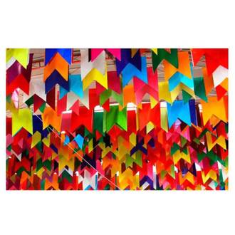 BANDEIROLA TRADICIONAL MEDIA COLORIDA - 10M - P0001 - 22X18 - UN - TRAPEZZIO