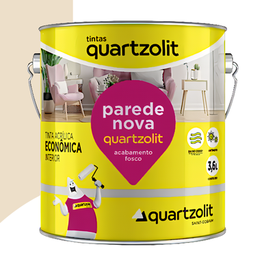 ACRÍLICO QUARTZOLIT PAREDE NOVA ECONÔMICO PÉROLA 3.6L